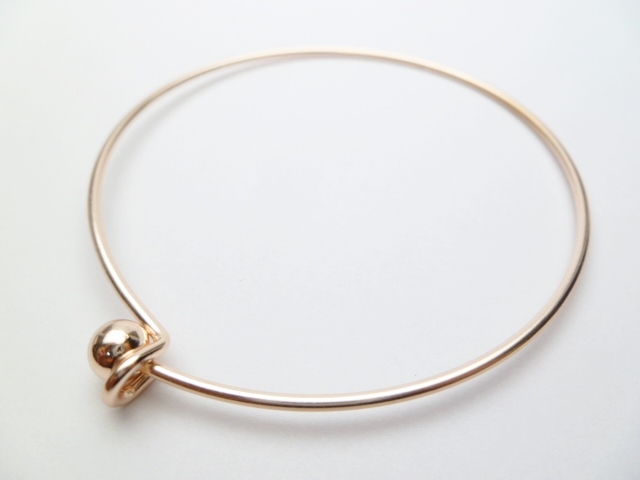 Rose Gold Plated Cooper Cable Bracelet, 8.5"